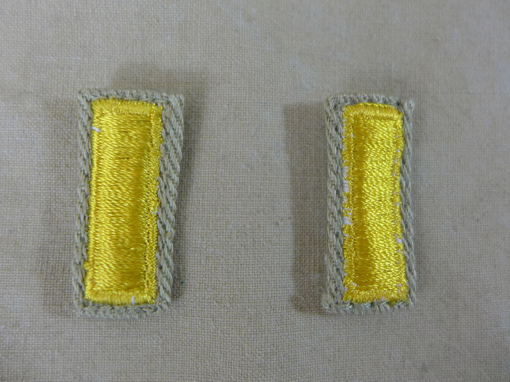 US ARMY WW2 Ranks 2nd Lieutenant Officer Rank badges badges lieutenant officer badge