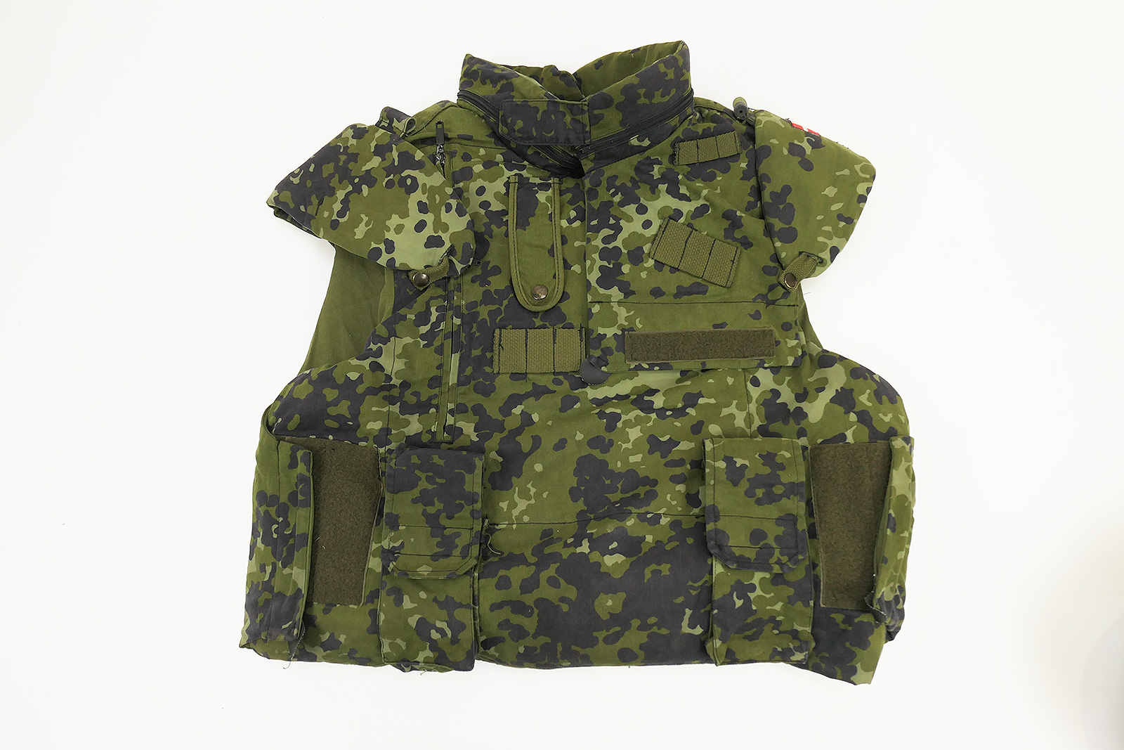 P1390674BNW20EYtayxIx Danish Flecktarn Fragmentation Protective Vest with Protective Plates - Fragmentation Protective Vest Denmark L