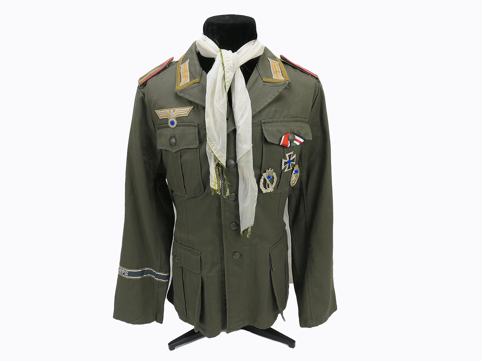 DAK Afrikakorps M40 field blouse tropical jacket armoured / tank destroyer NCO