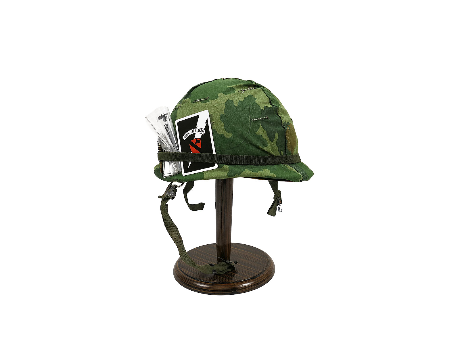 US ARMY M1 Stahlhelm Vietnam / Korea mit Liner + Original Mitchell Helmbezug TOP und Zubehör