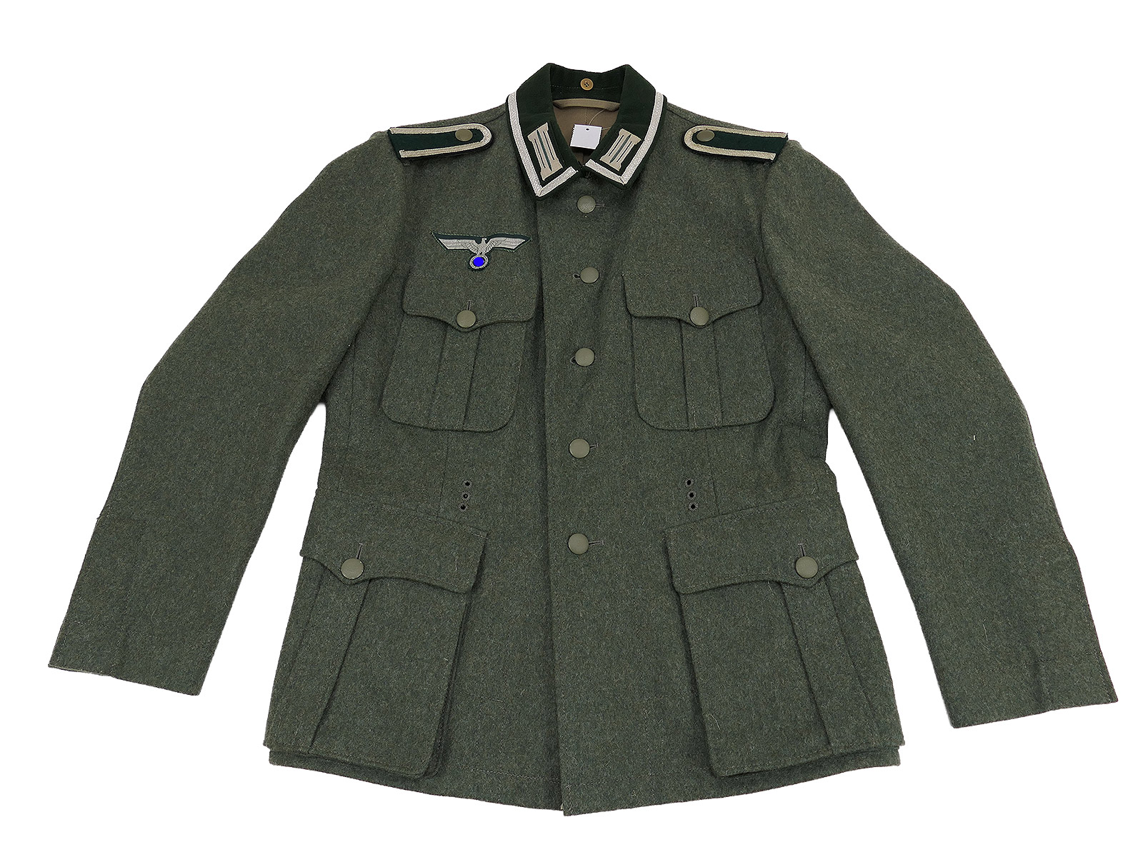 Wehrmacht M36 field tunic, non-commissioned officer, engineers’ uniform, in service condition, top-quality museum-grade reproduction, Janke COLLECTION