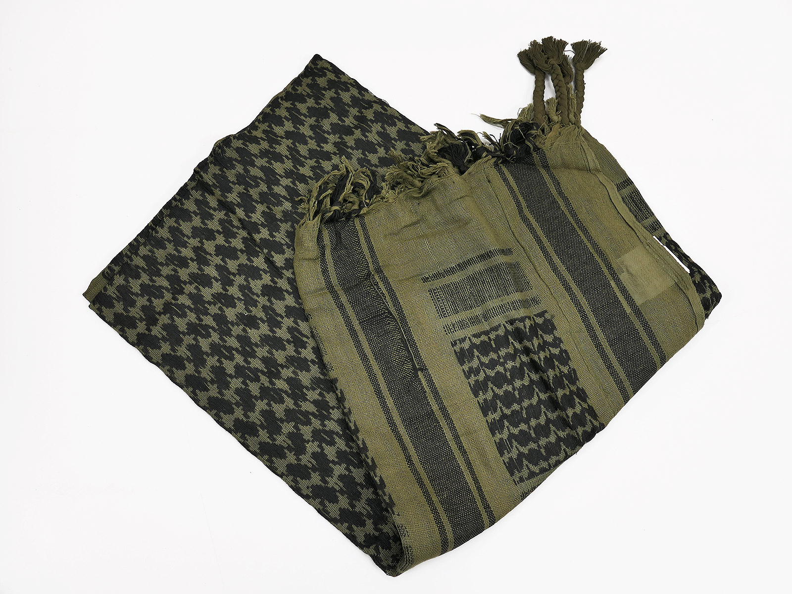 Army Shemagh neckerchief 110x110cm scarf face camouflage headscarf camouflage olive/black