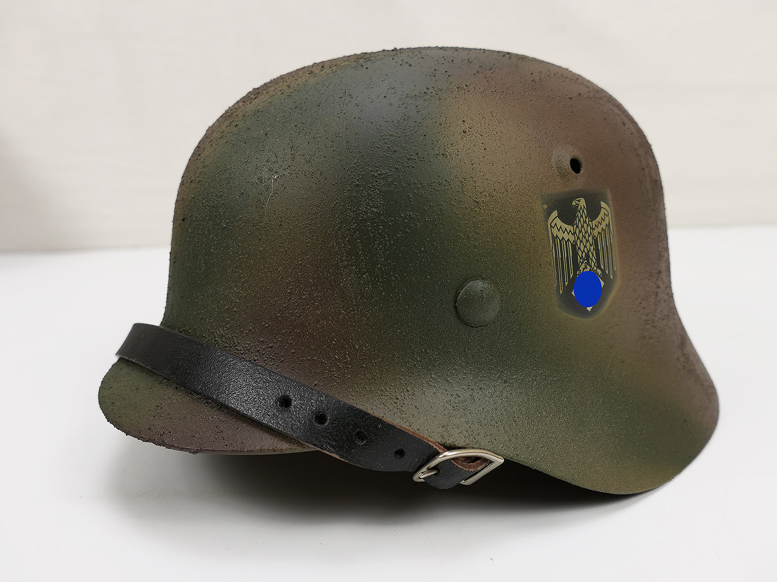 #80 Wehrmacht Normandy camouflage SD steel helmet M35 M40 Rauhtarn camouflage helmet size 57/58
