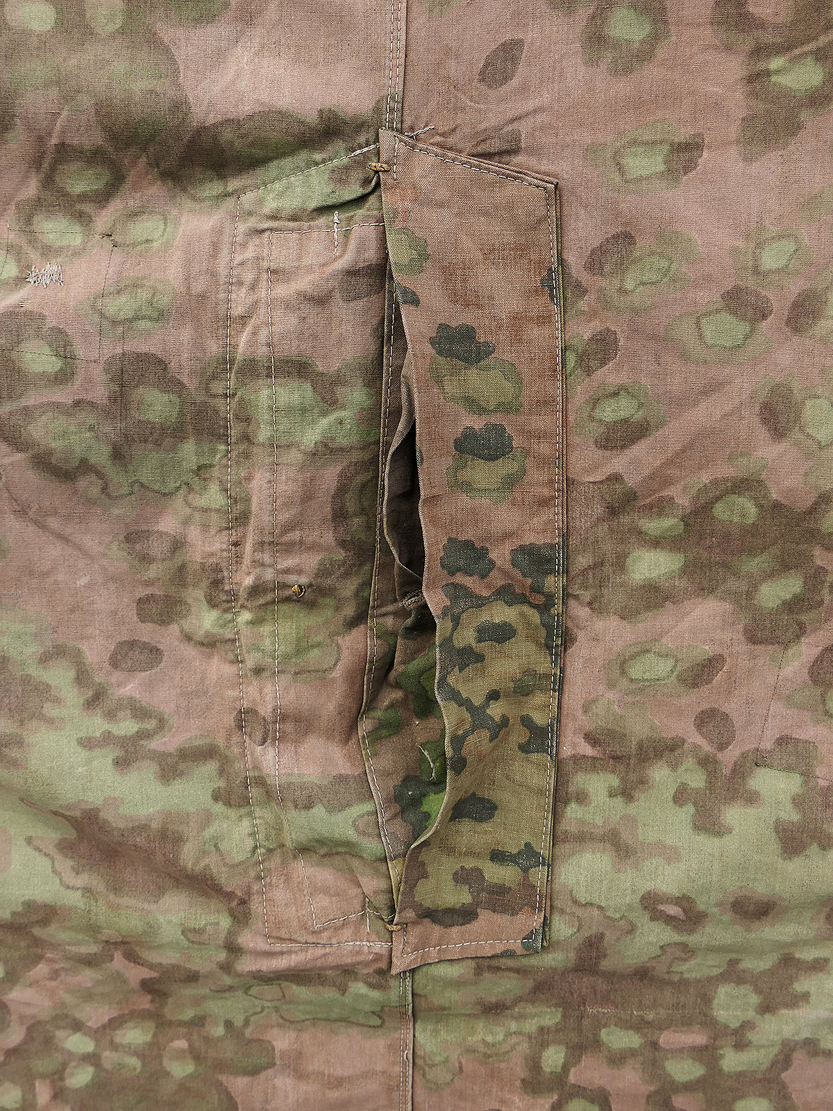 #A/ Waffen SS Original Tarpaulin – Oak Leaf Camouflage Tarpaulin – Battle-Worn
