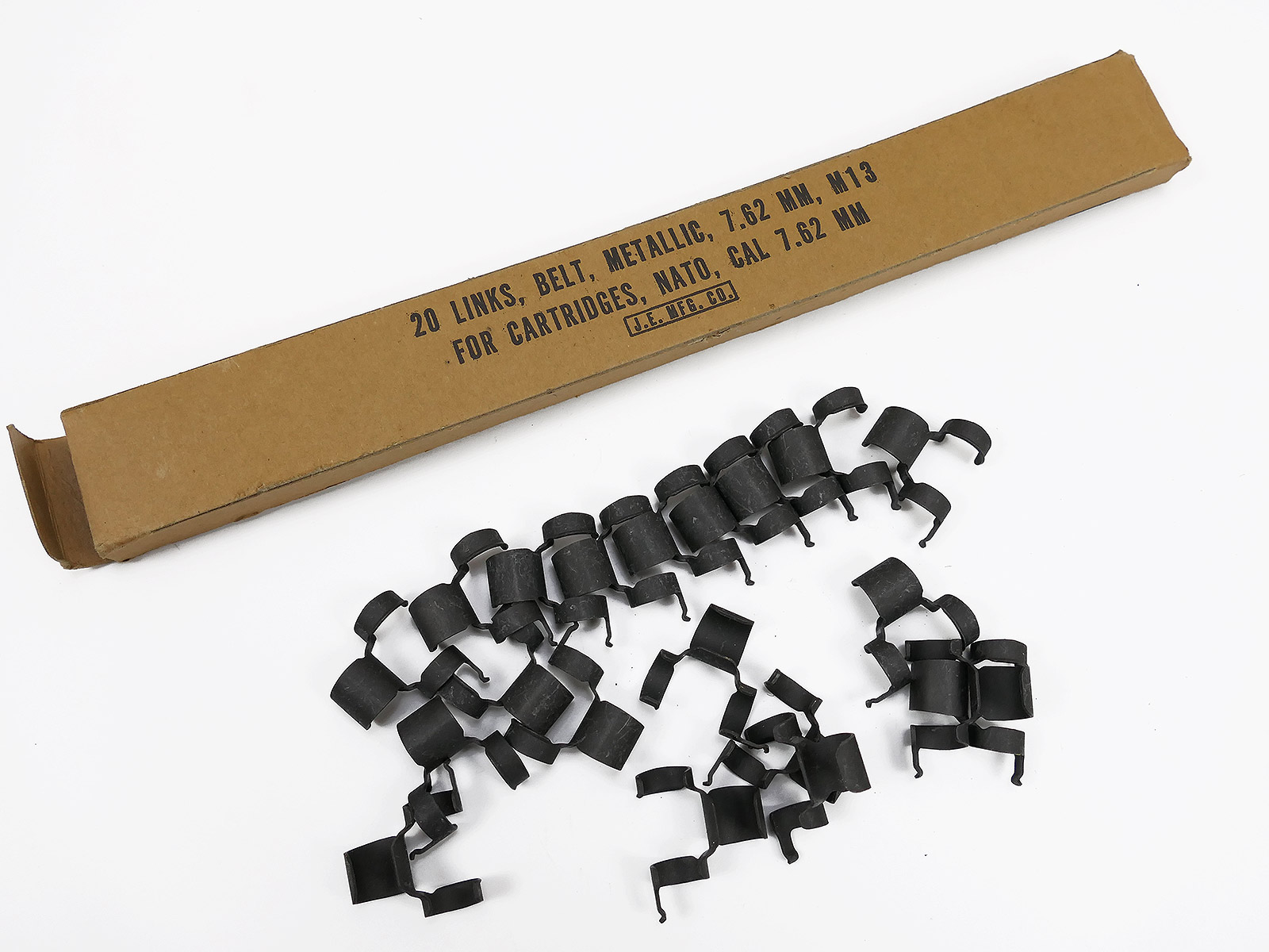 20 pcs. Links Breakaway belt 7.62 mm M13 for Cartridges Nato cartridge belt / ammunition belt MG belt
