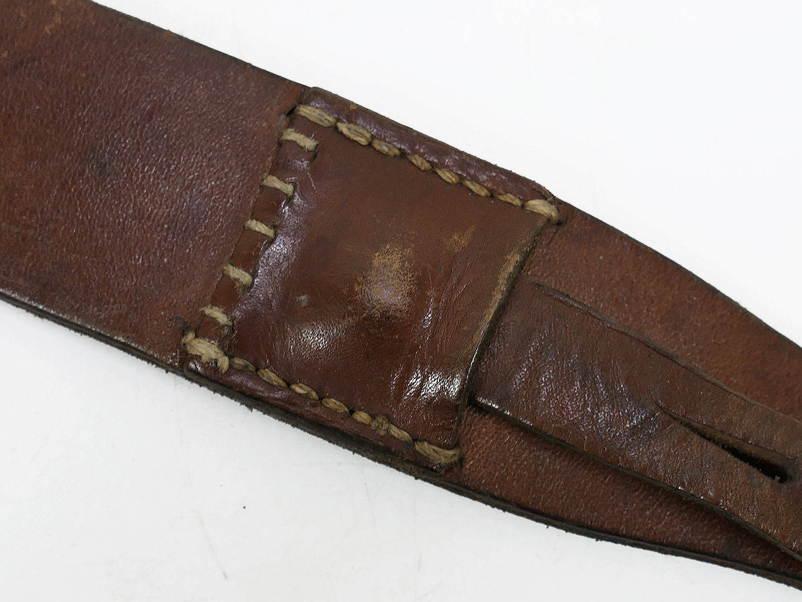 One-off item – Original Wehrmacht Y-strap leather belt carrier by Franz Brehme, 1942. Top condition!  COLLECTION
