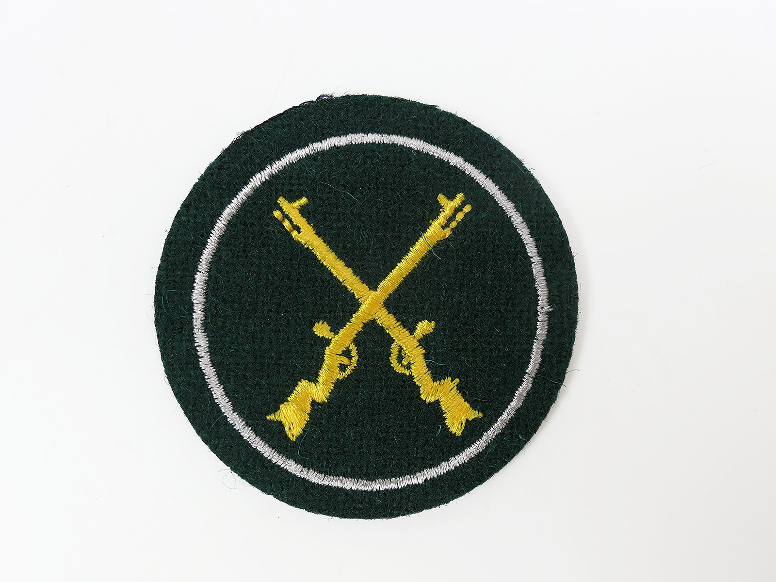 Wehrmacht 1x original Oberschützen star M36 bottle green badge field blouse