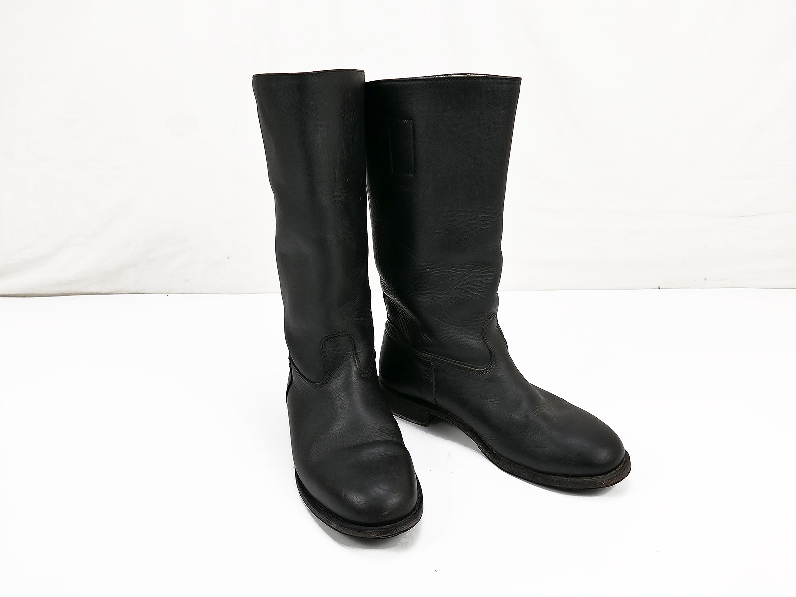Type Wehrmacht leather boots Knobelbecher Schaftstiefel Wachbataillon with horseshoe 290/112