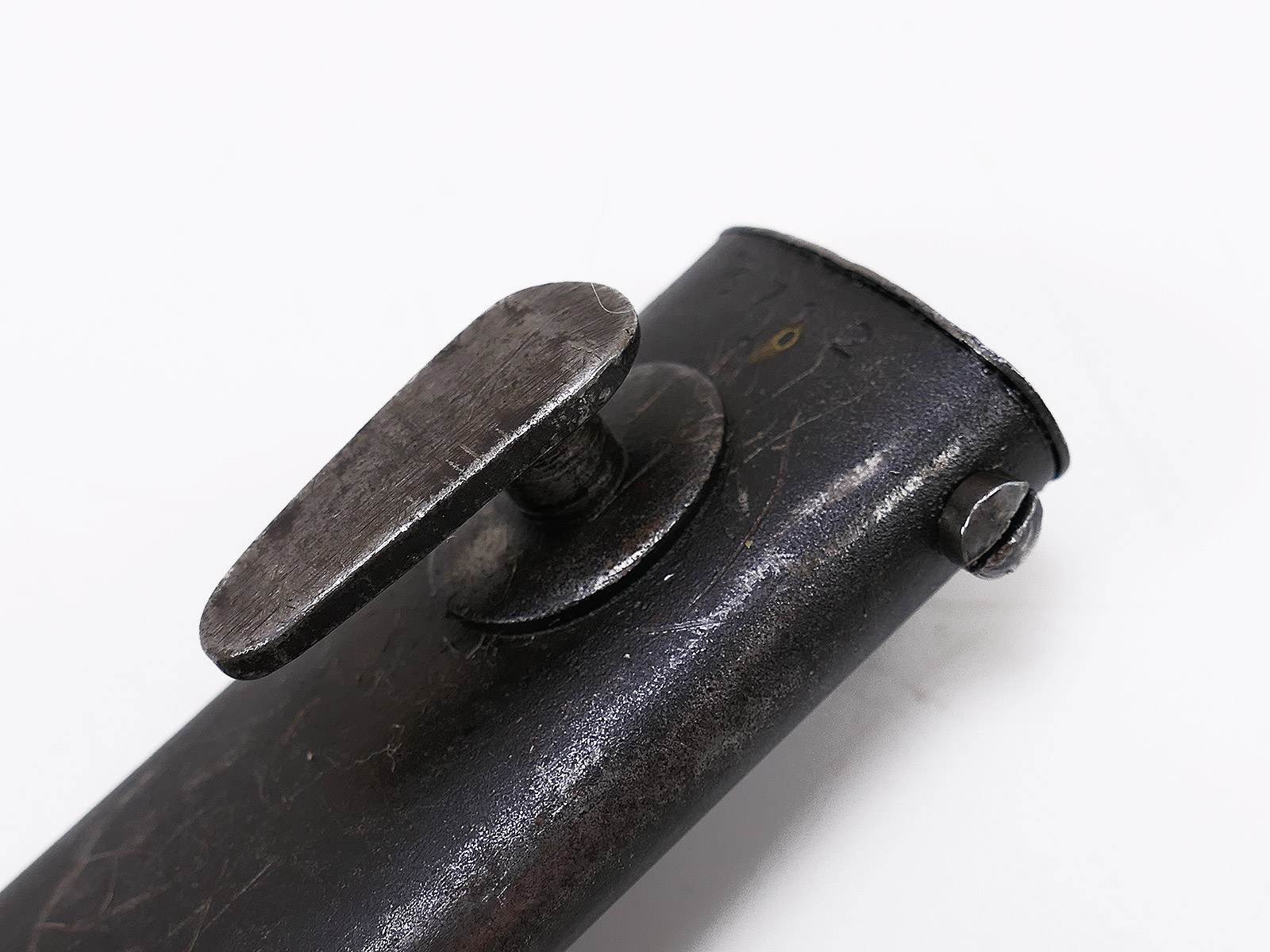 Wehrmacht M84/98 bayonet (cof42) for the K98 carbine / sidearm with scabbard, BATTLE-WORN