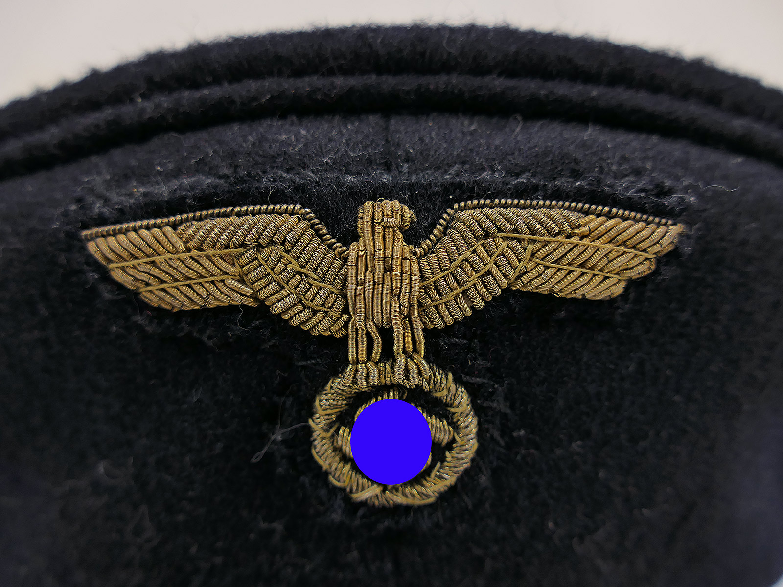 Antique naval cap ‘ADMIRAL’ with original trimmings (cap eagle and cockade) COLLECTION