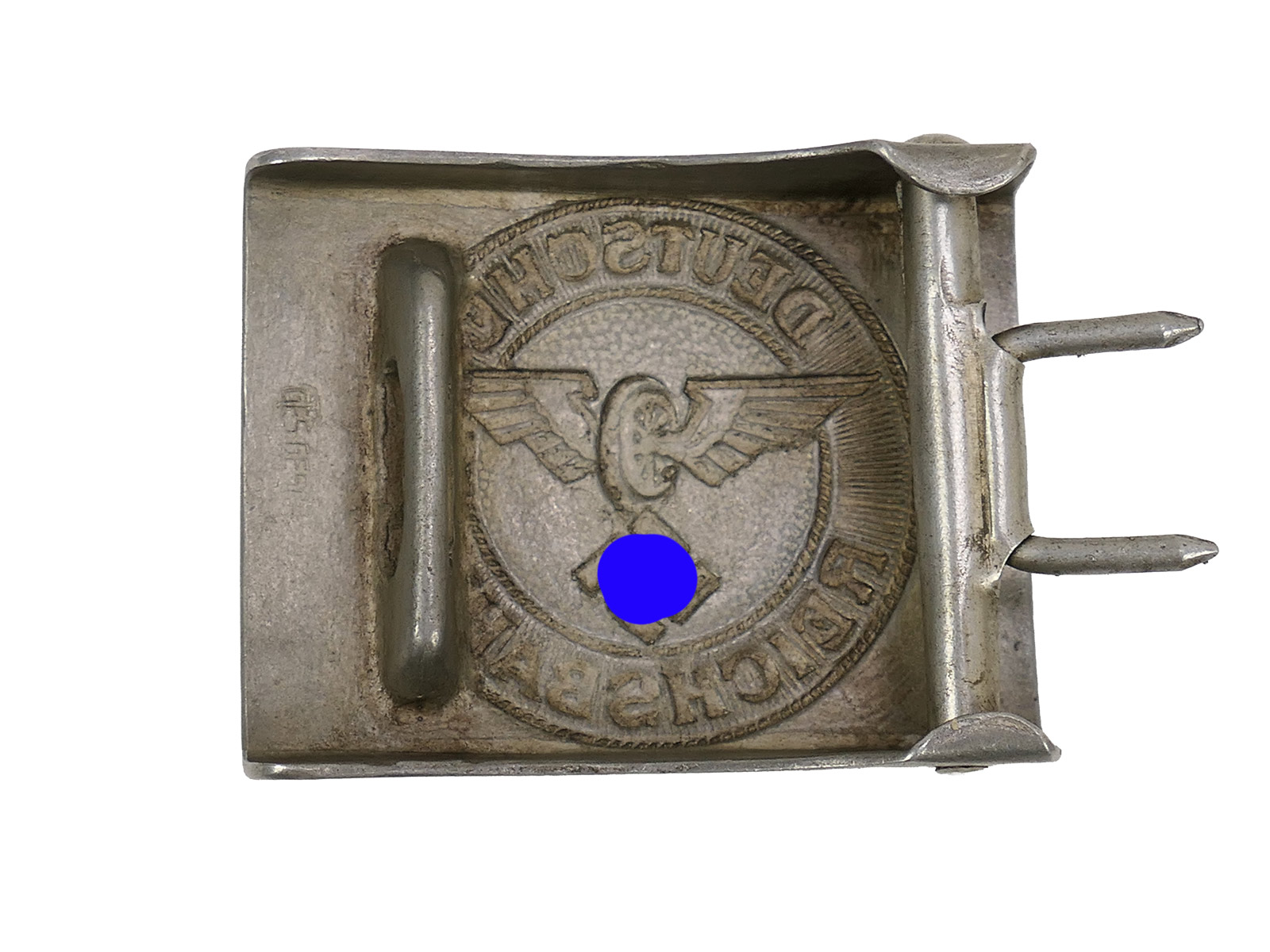 One-off item – Aluminium Deutsche Reichsbahn coupling lock, antique railway item, COLLECTION BATTLE WORN