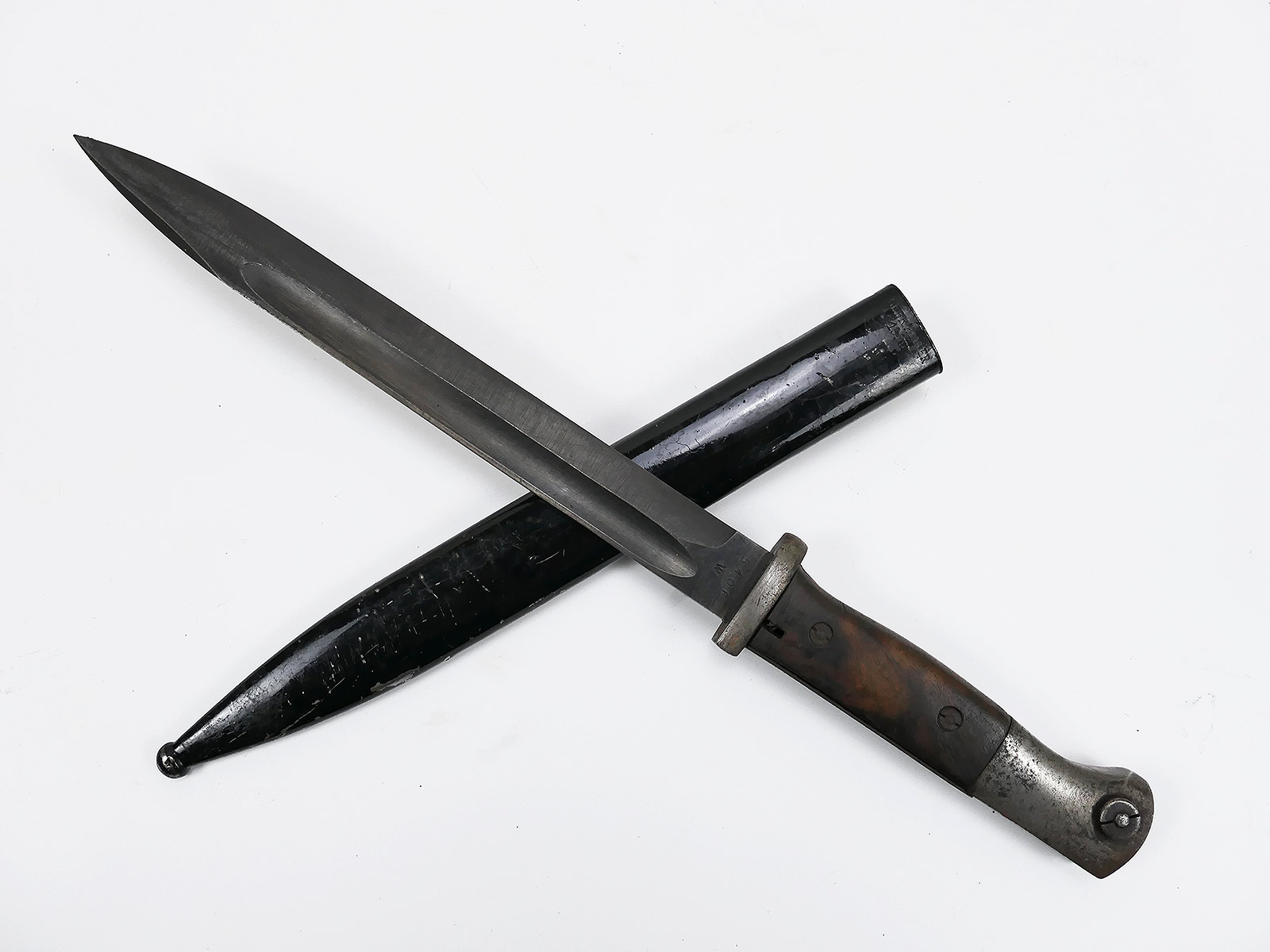 #21/ Wehrmacht K98 bayonet M84/98 / sidearm cof 43 with scabbard