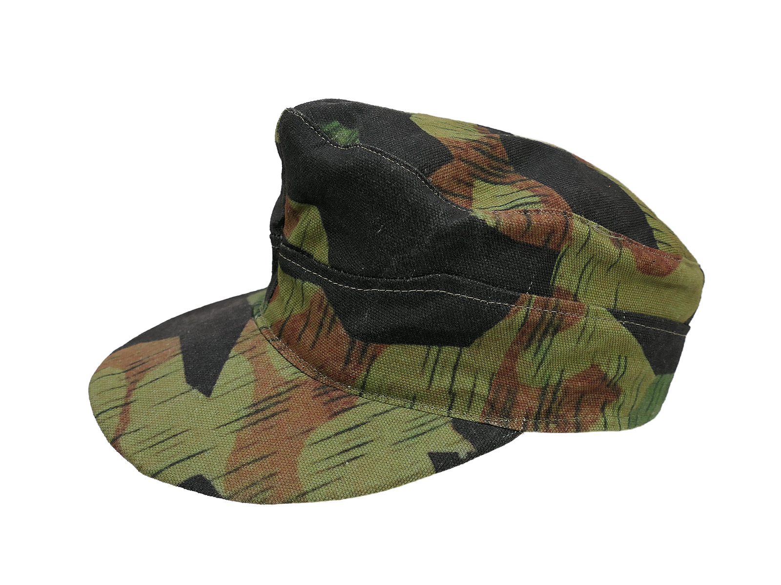Late War camouflage cap, field cap, size 58, ‘Carbon Overprint’ camouflage overprint