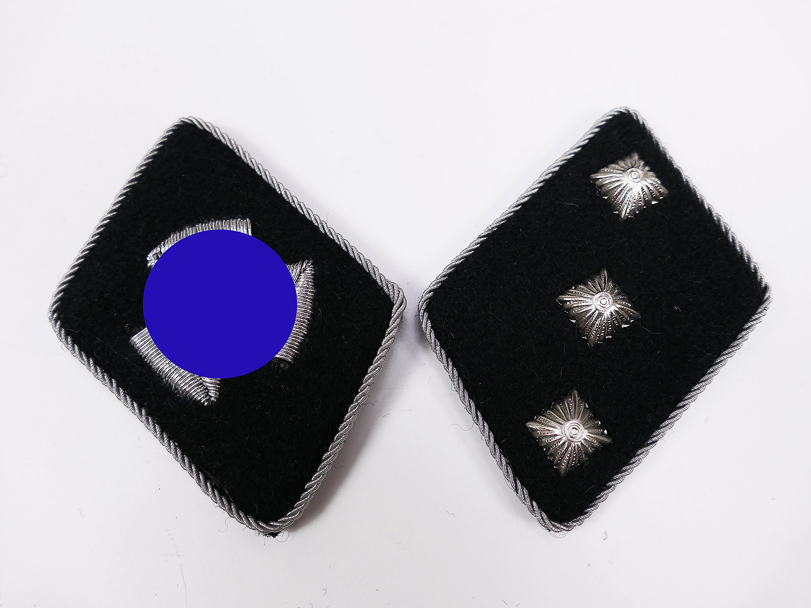 Waffen SS collar mirror Untersturmführer 27th Gren. Division LANGEMARCK for field blouse uniform