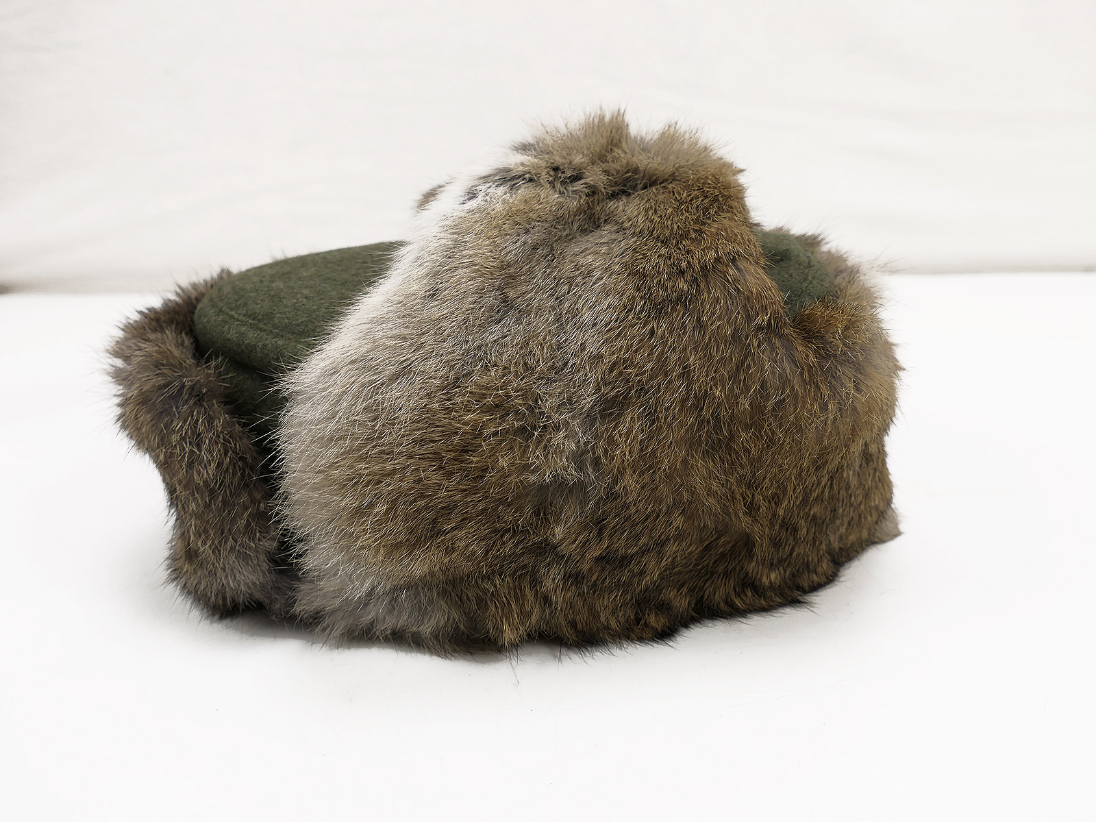60/2 Wehrmacht Eastern Front winter cap, fur cap, rabbit fur, hare fur, field cap, size 60