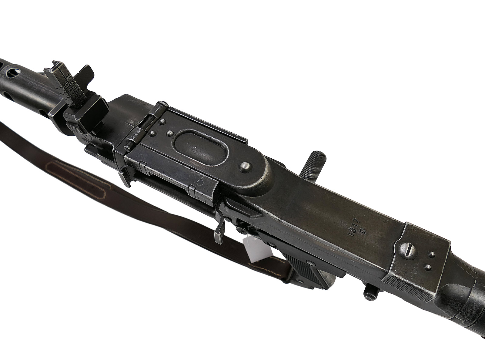 Wehrmacht MG34 machine gun decorative model – film prop, made of metal with a wooden buttplate and carrying strap