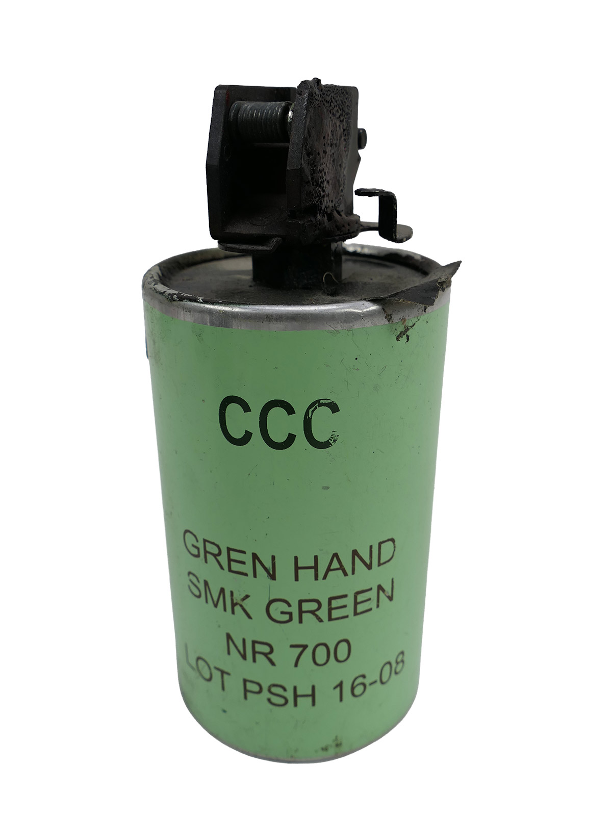 US Army M18 Smoke Grenade, Green Smoke Grenade, hand signal smoke grenade
