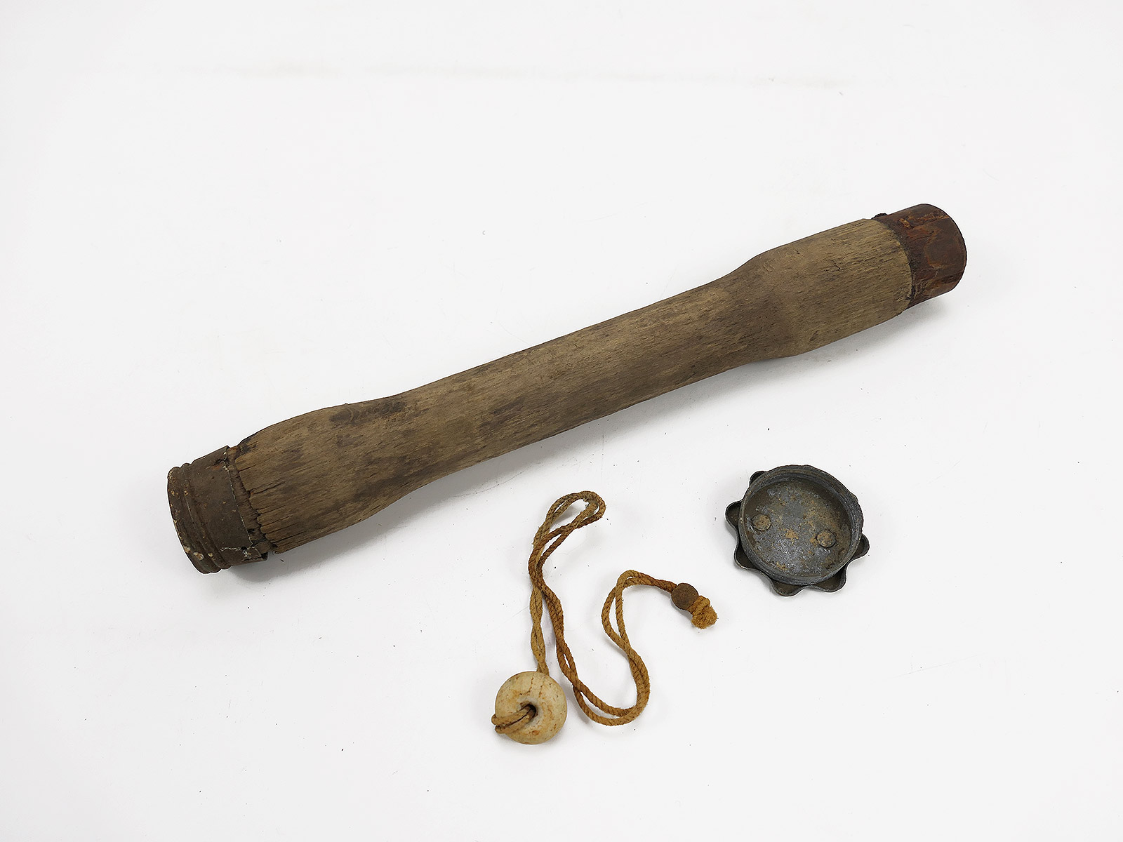 #2 Wehrmacht spare parts deco M24 Stielhandgranate handle cap trigger cord trigger bead restoration