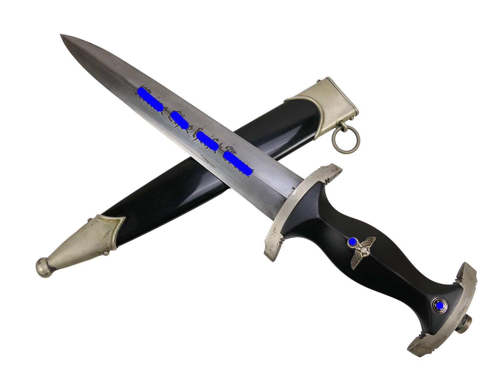 SS Black RZM Service Dagger M33 MEHT, manufactured by Bertram Solingen – TOP!!