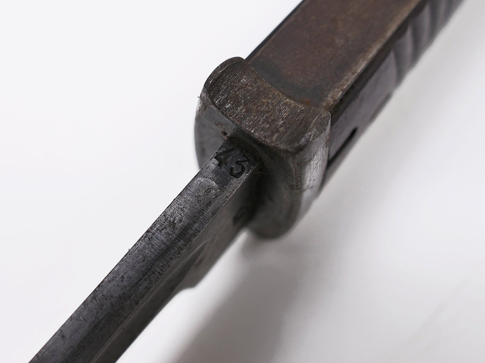 Wehrmacht M84/98 bayonet (from 1943) for the K98 carbine / fixed bayonet with scabbard, BATTLE-WORN