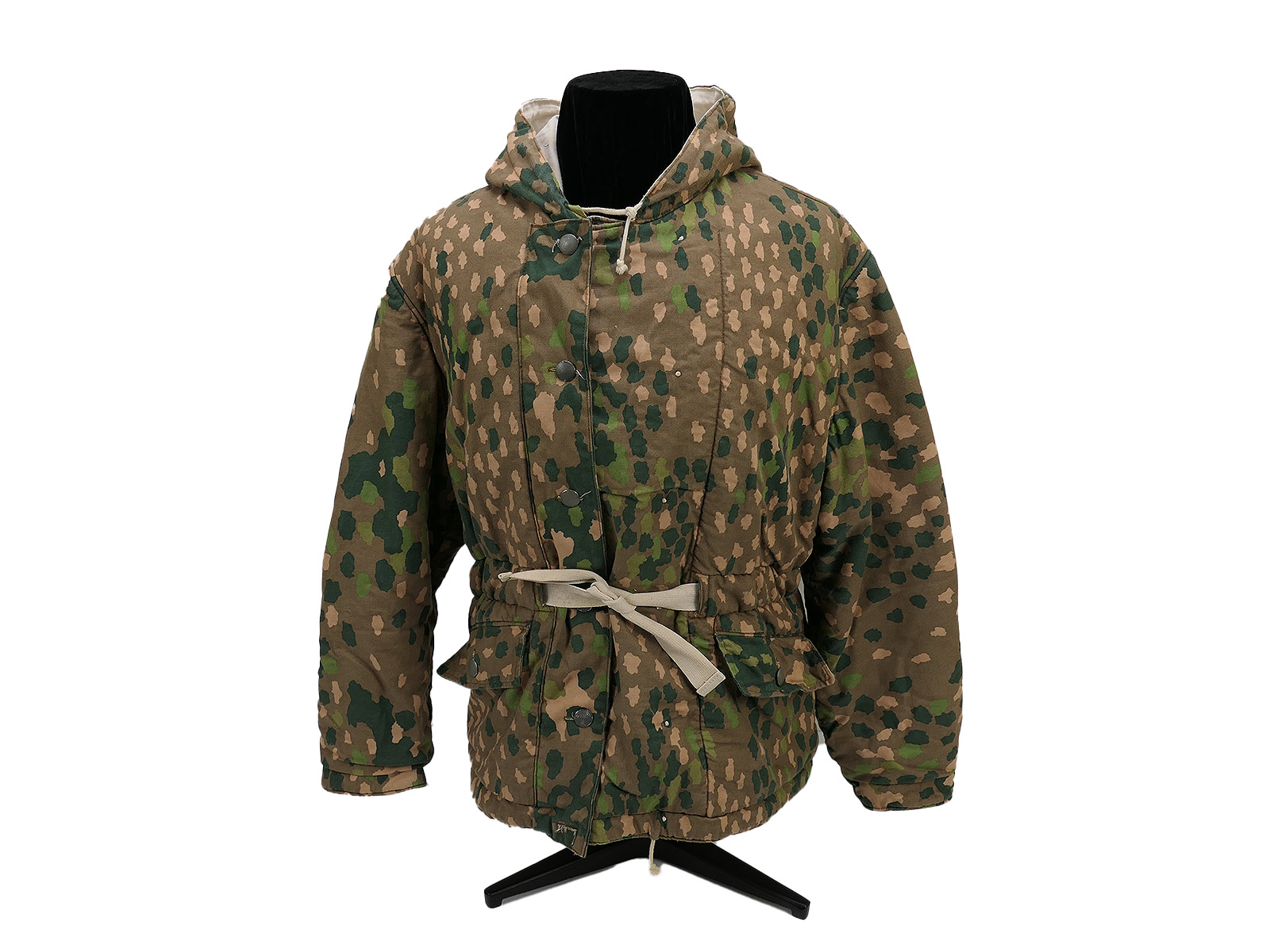PEA DOT winter reversible jacket reversible parka reversible jacket parka pea camouflage / white