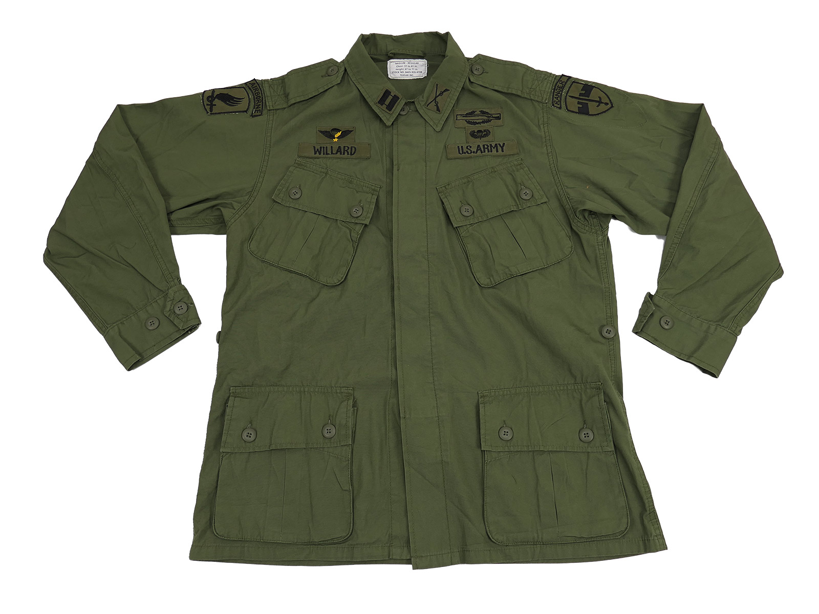 US Army Field Jacket – Vietnam Jungle Jacket M64 – CPT Willard – Apocalypse Now