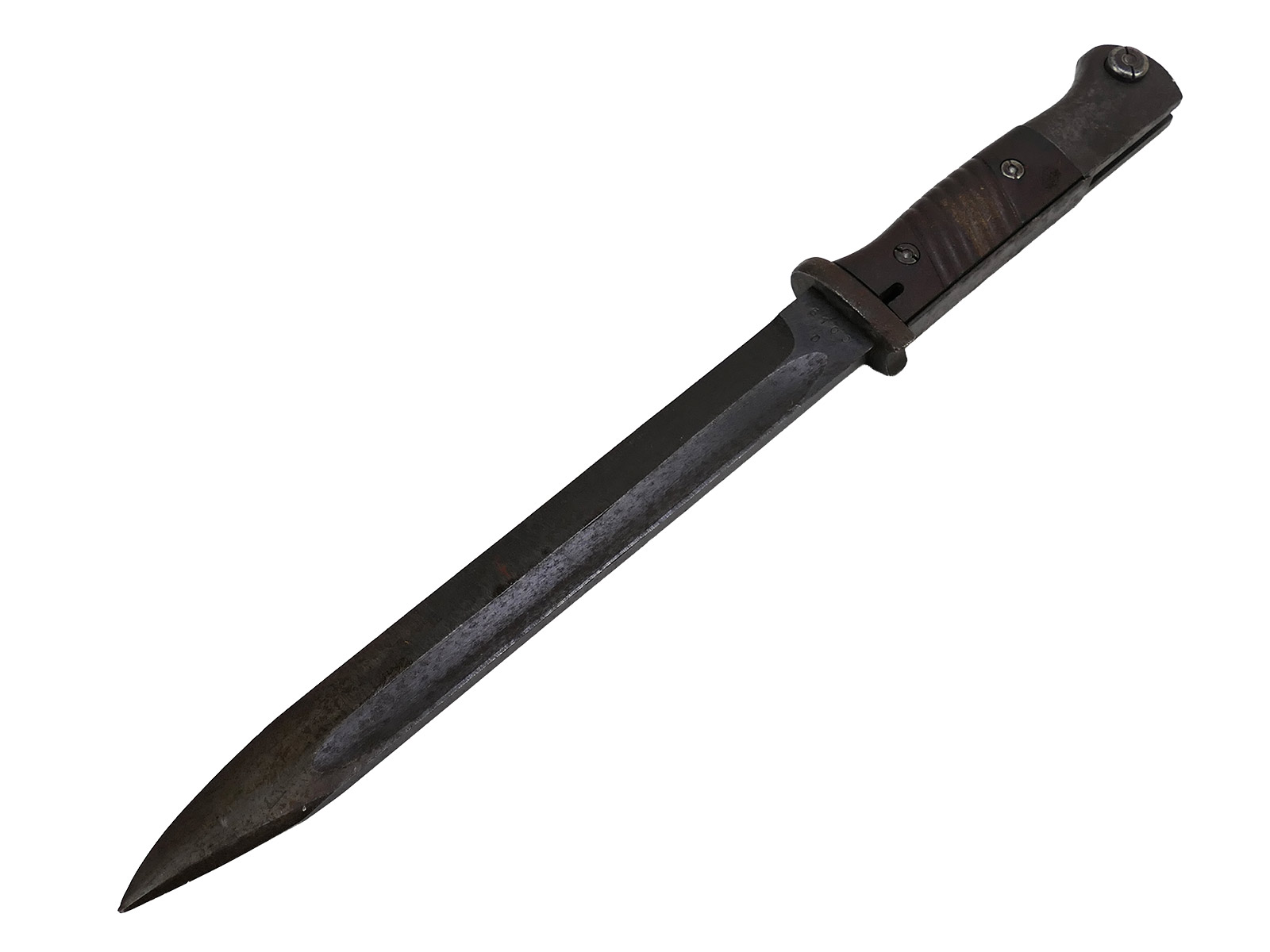 Wehrmacht M84/98 K98 bayonet / side-mounted bayonet – matching serial numbers, cof 44, battle-worn