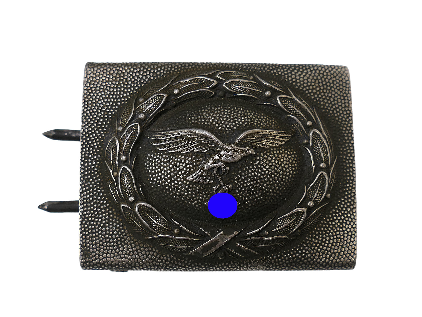 Vintage Luftwaffe belt buckle, aluminium, C.T.D. COLLECTION