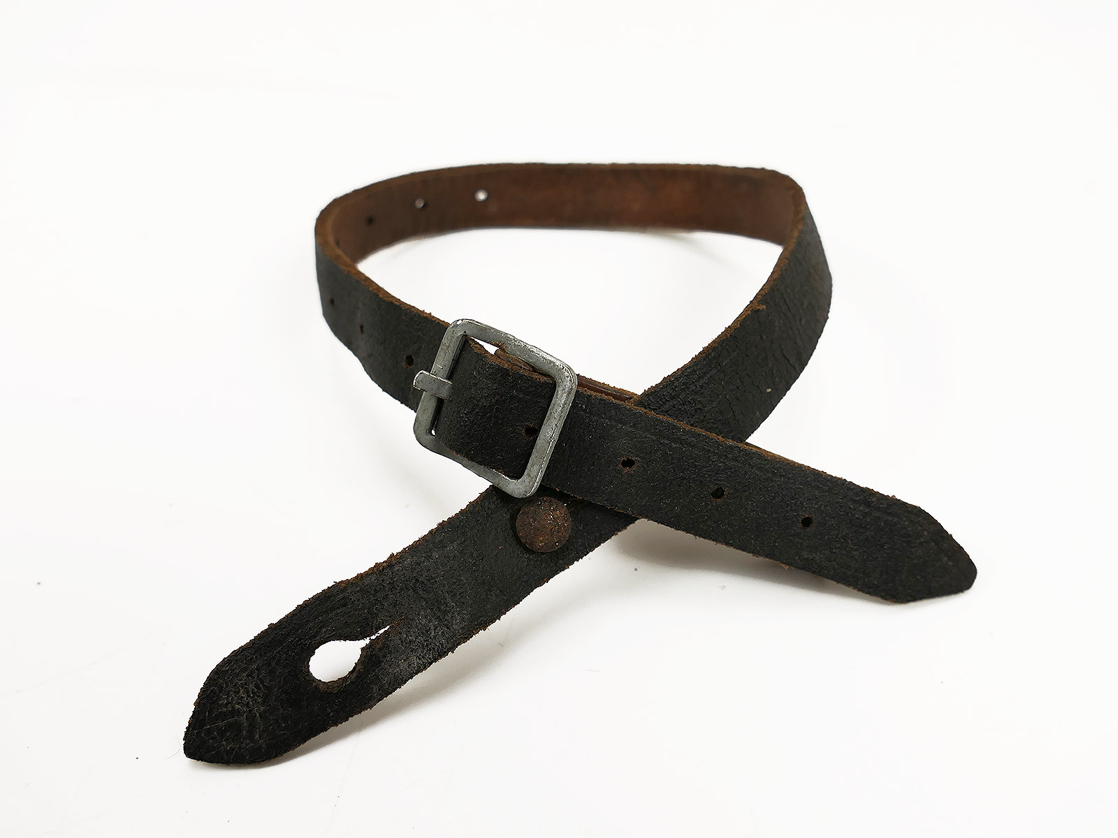 #C/ single piece vintage chinstrap antique for steel helmet helmet lining M35 M40 M42 Wehrmacht