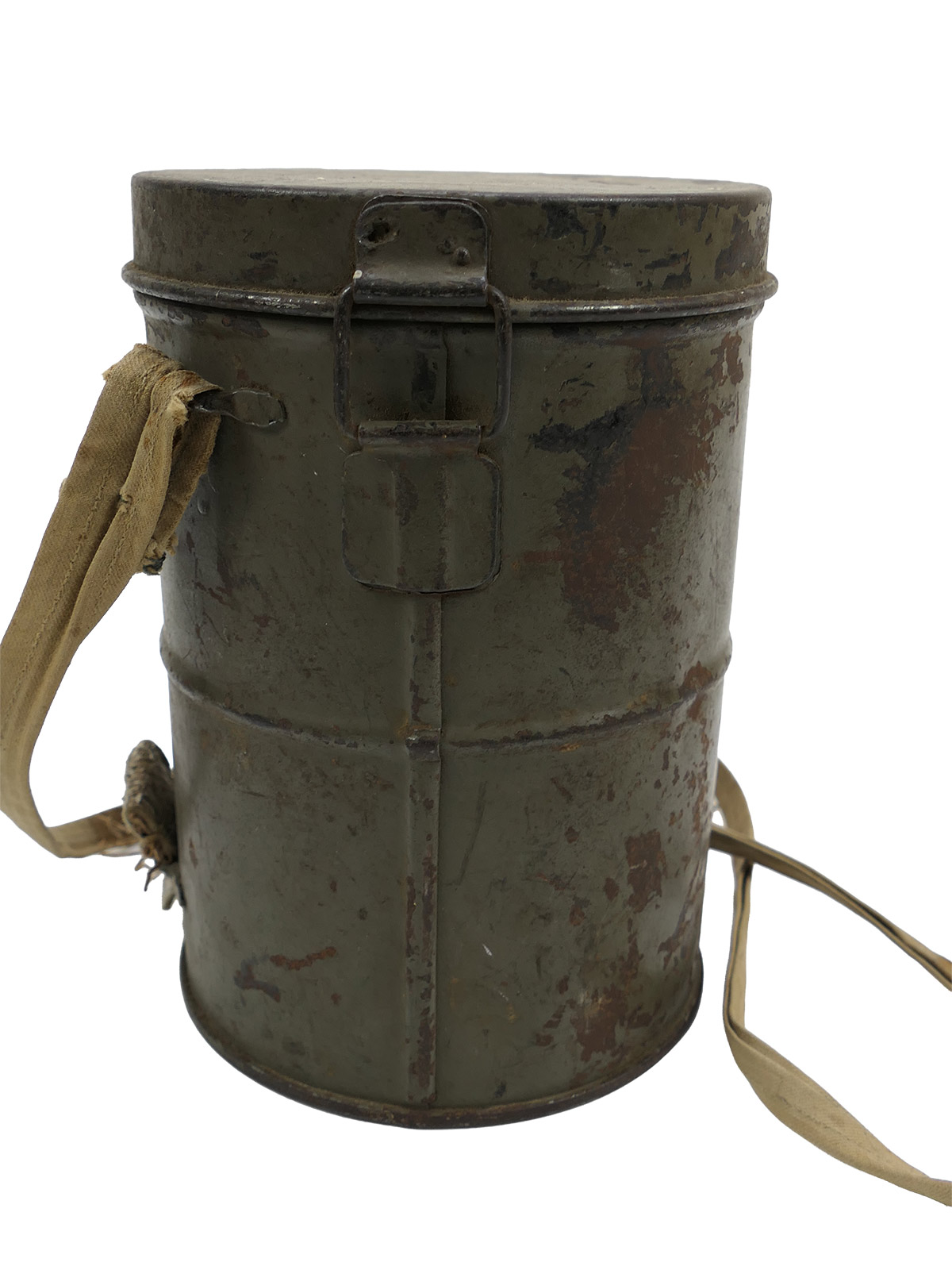 WK1 Original Leather Gas Mask M17 + Filter in Original Carry Case – COLLECTION BATTLE WORN