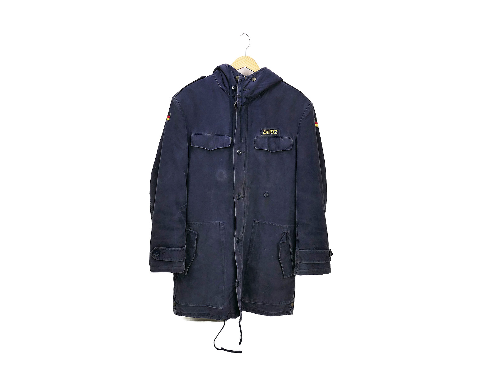 Original BW Navy Parka, Blue, Size 10, second-hand
