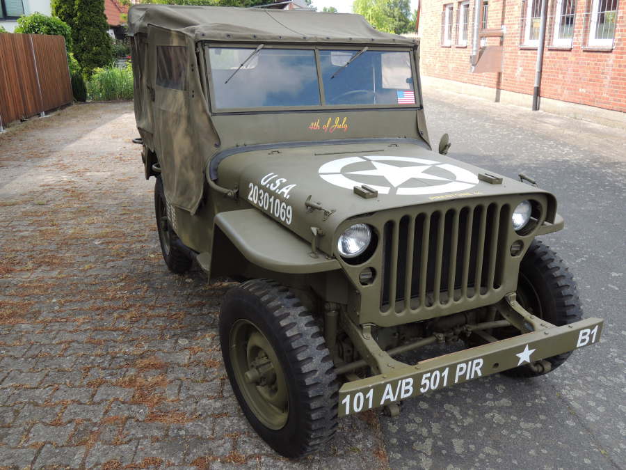 US Army Jeep Willys MB script 1943 film vehicle rental