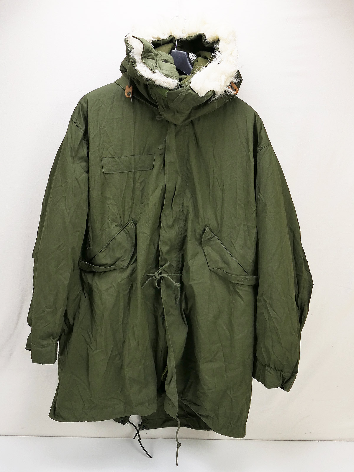 US Army Parka M-1965 Extreme Cold Weather + Liner + Fur Hood olive Medium TOP