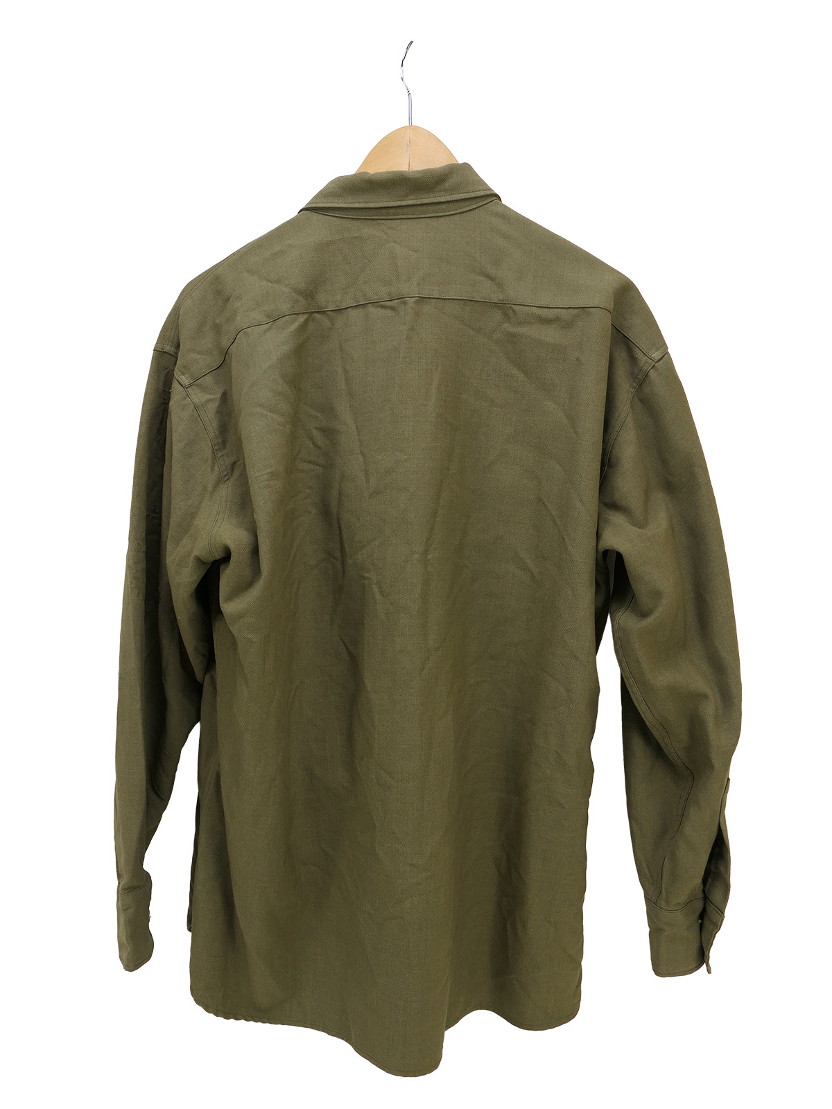 Single piece US Army WW2 field shirt M37 Enlisted Men size L