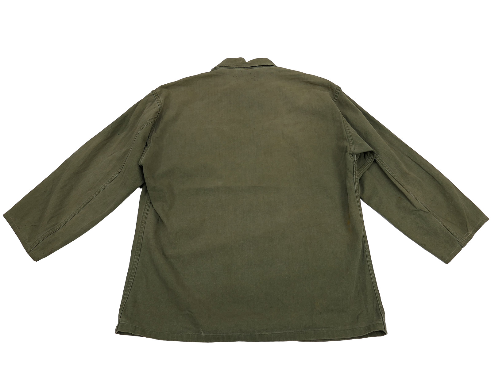 Original US Army WW2 M-1943 HBT Jacket, M-43, BATTLE-WORN