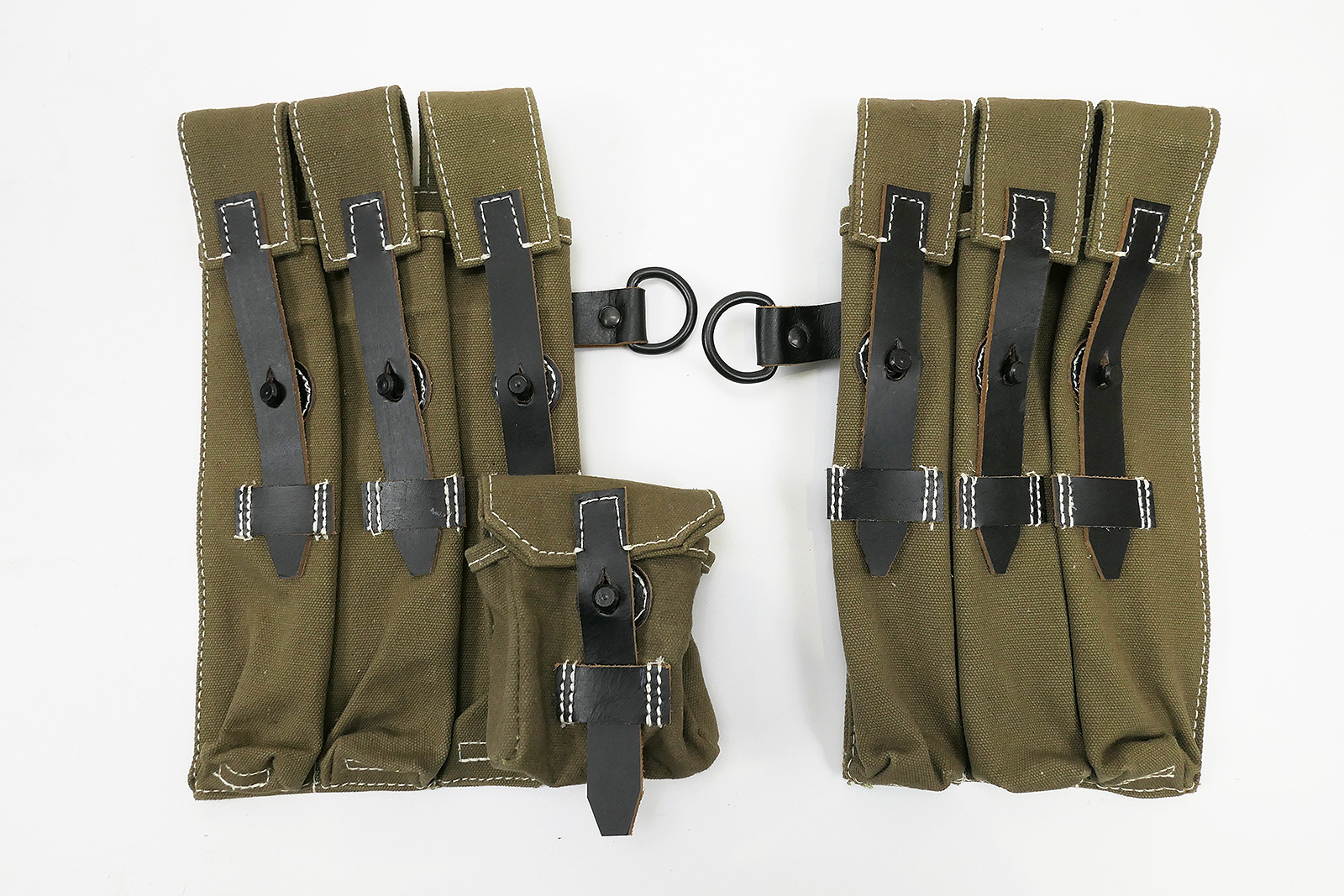 P1330241 Wehrmacht MP 38/40 magazine pouches 1x pair - MP38 MP40 pouch for magazines