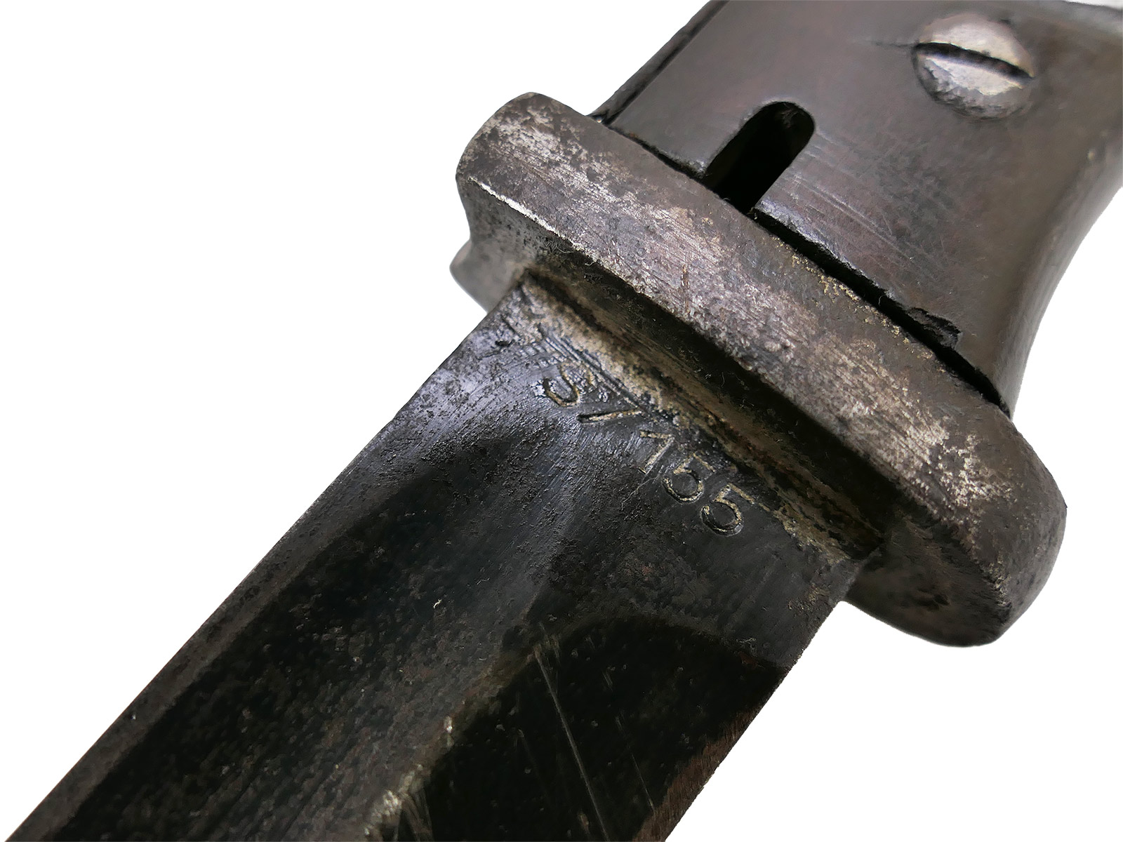 Wehrmacht M84/98 K98 bayonet / S/155 sidearm with belt loop – BATTLE WORN