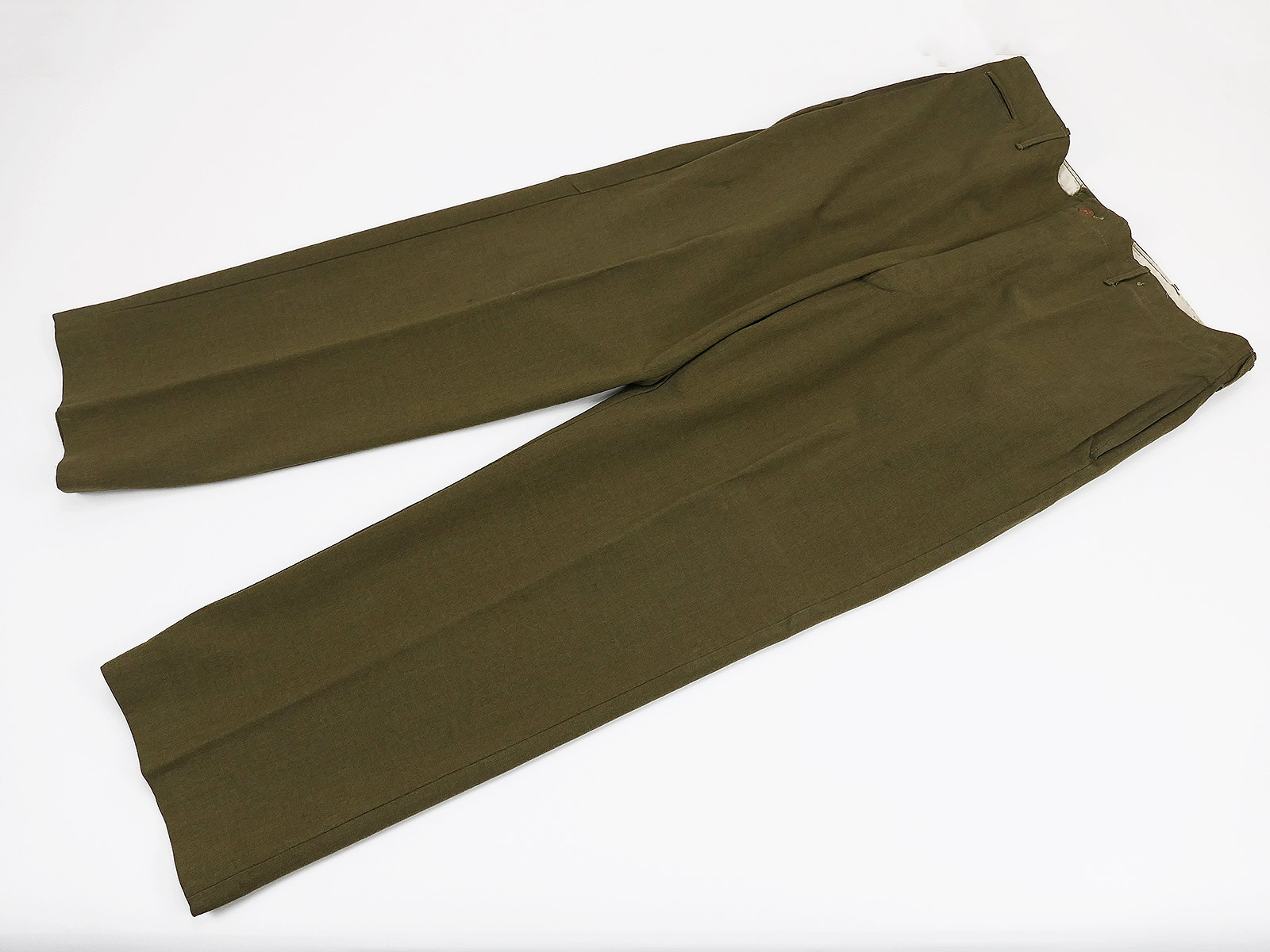 Original US WW2 M1937 Field Trousers M37 Field Trousers enlisted man VERY LARGE with measurements !!!