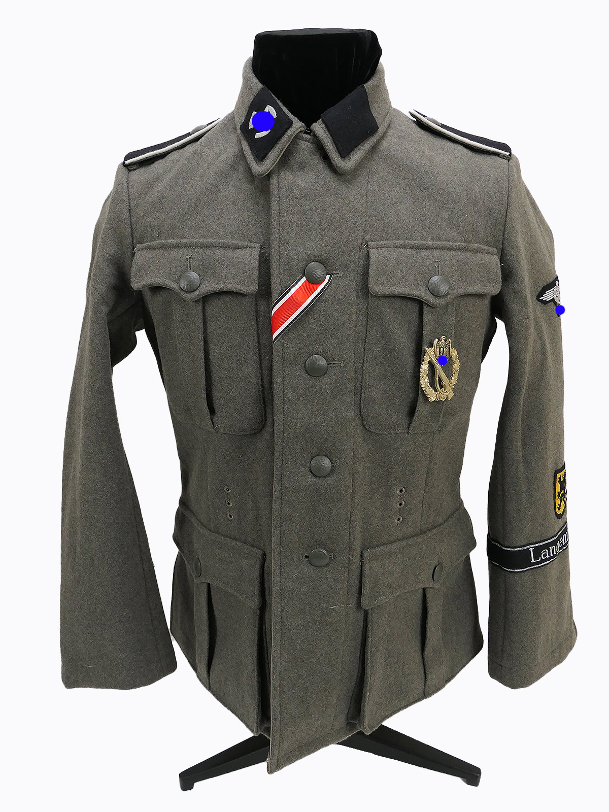 Waffen SS M40 field blouse uniform Volunteer Div. Flemish 1 LANGEMARCK
