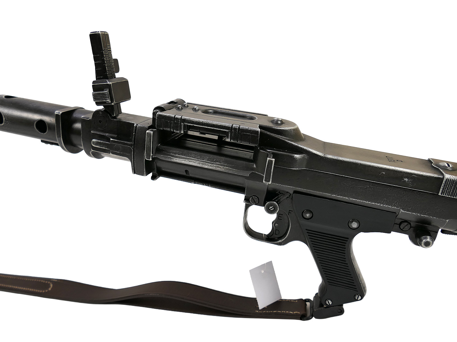 Wehrmacht MG34 machine gun decorative model – film prop, made of metal with a wooden buttplate and carrying strap