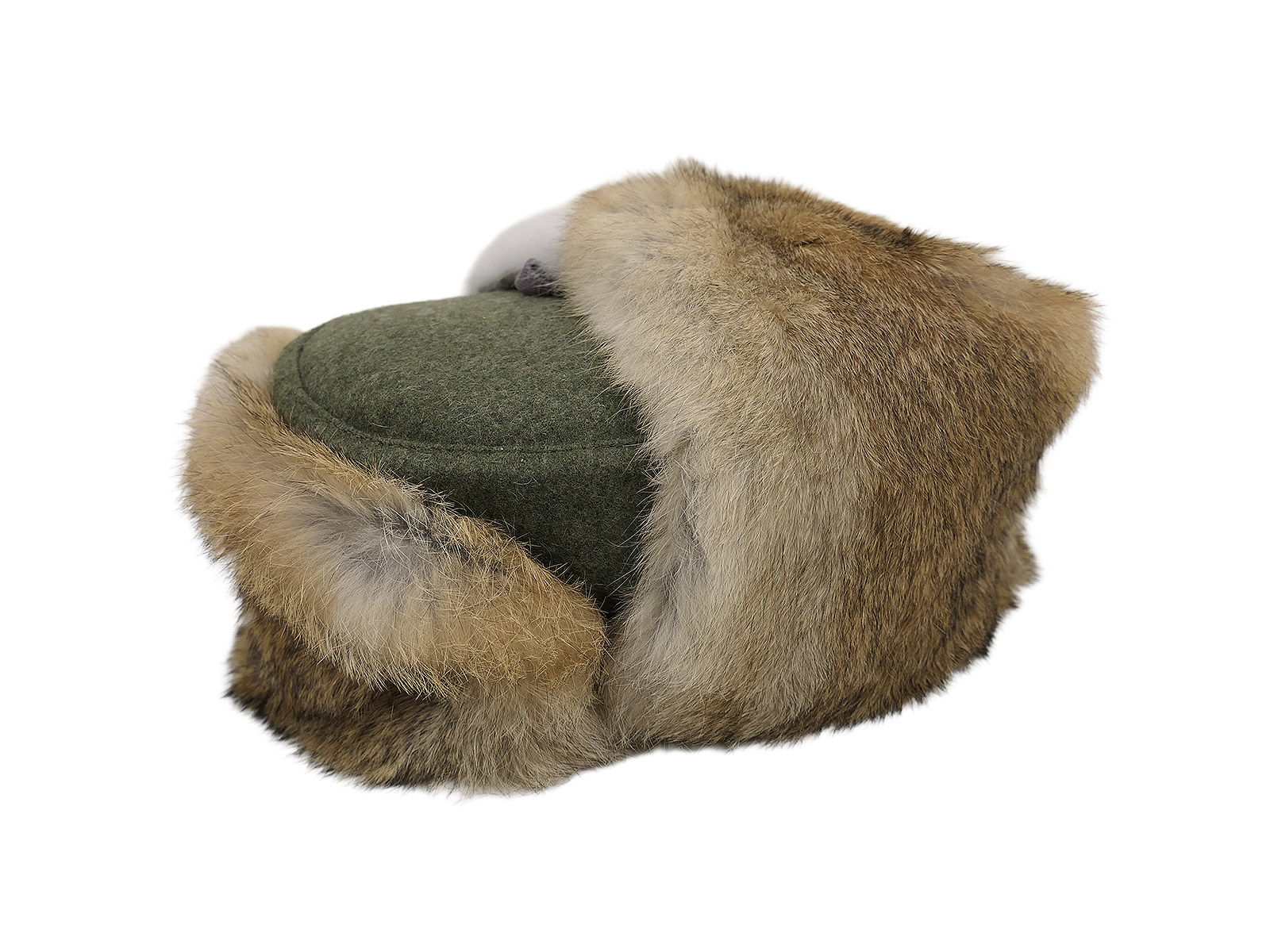 59/2 Wehrmacht Eastern Front winter cap, fur cap, rabbit fur, hare fur, field cap, size 59