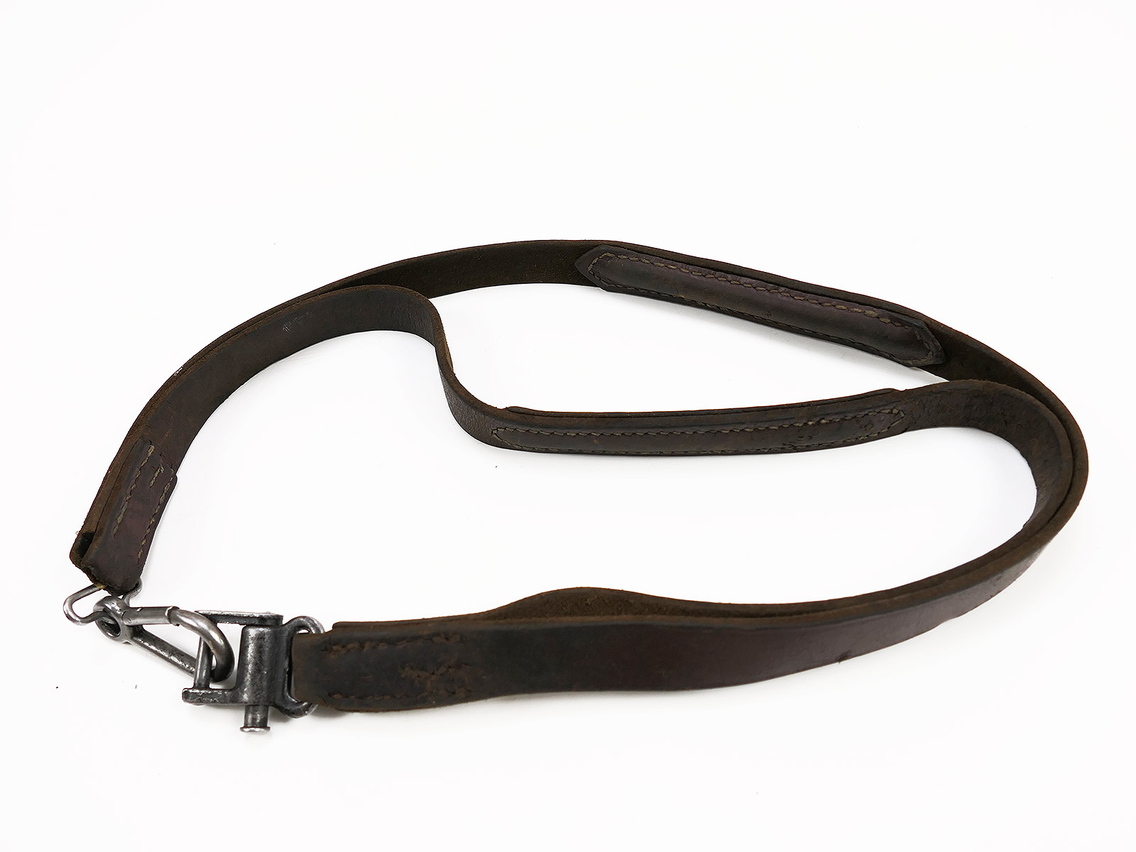 Single Wehrmacht-style leather carrying strap for the MG42 machine gun – leather strap MG DEFECTIVE