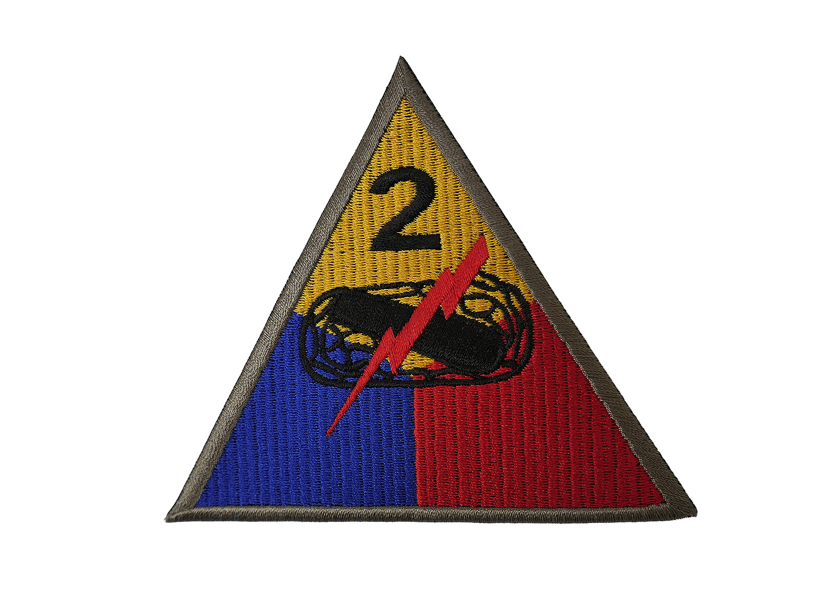US Army WW2 Patch: 2nd Armoured Division Sleeve Badge
