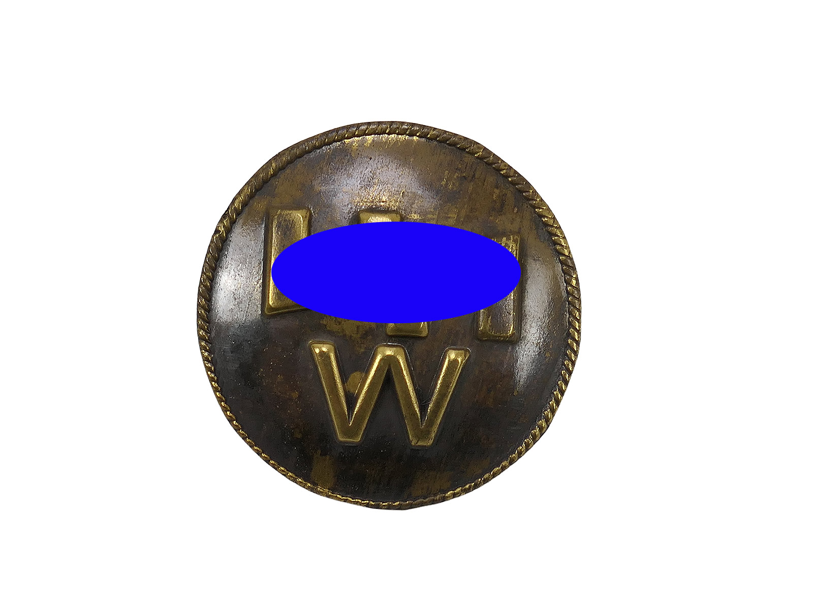 Freikorps Volunteer Wolfsangel sleeve badge on a pin