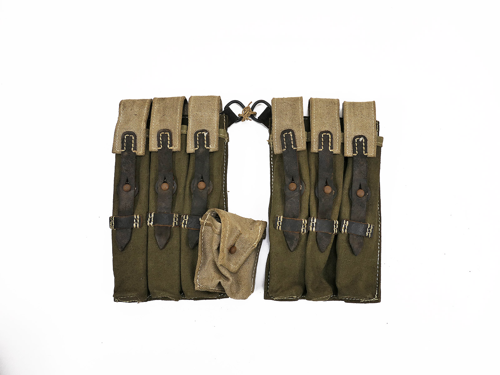 #X3 Wehrmacht pair of MP 38/40 magazine pouches DUNKEL MP38 MP40 