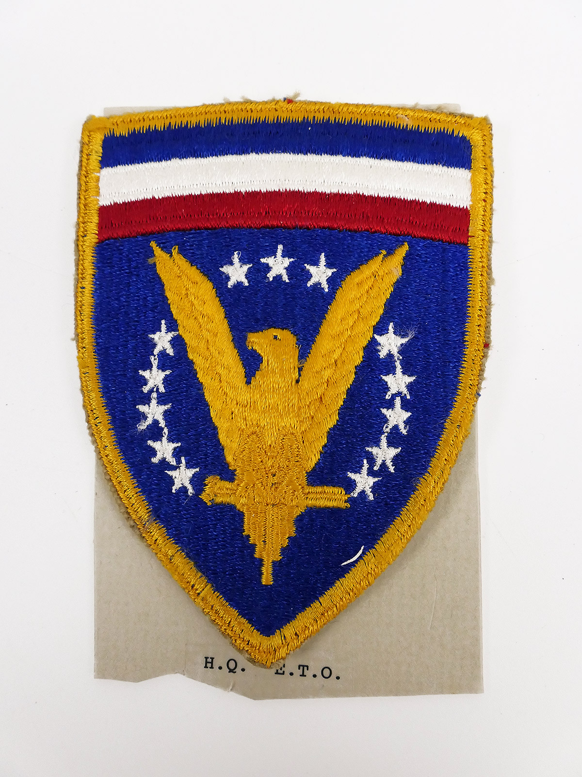 Original US ARMY WW2 Insignia Badge Headquarter E.T.O. Patch - U.S. Command / Special Units