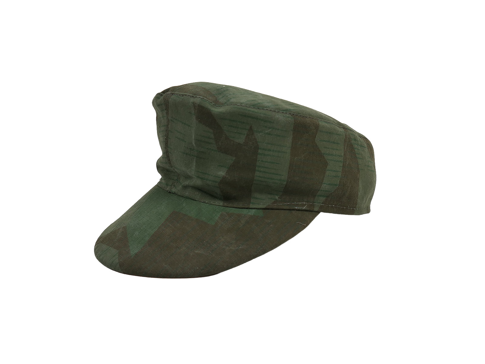 Wehrmacht camouflage field cap size 60 splinter camouflage 1943 ORIGINAL FABRIC CUTTING