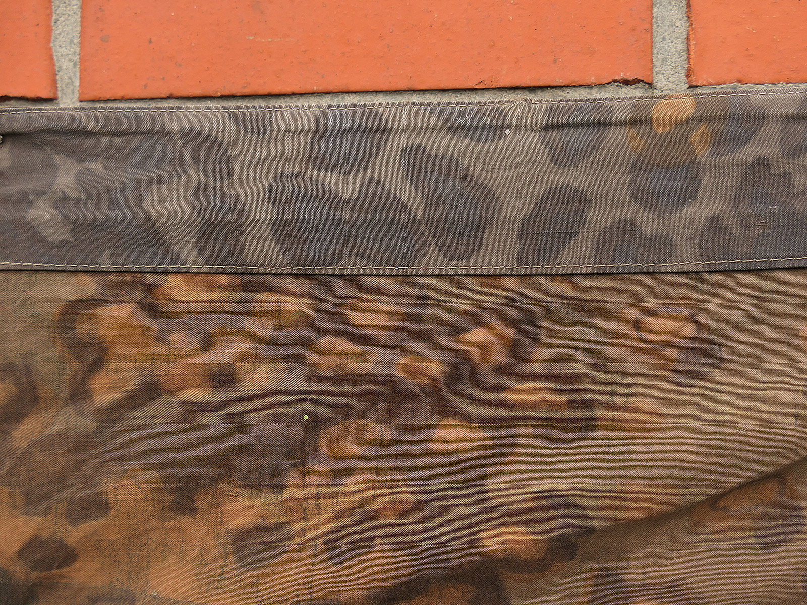 #A/ Waffen SS Original Tarpaulin – Oak Leaf Camouflage Tarpaulin – Battle-Worn