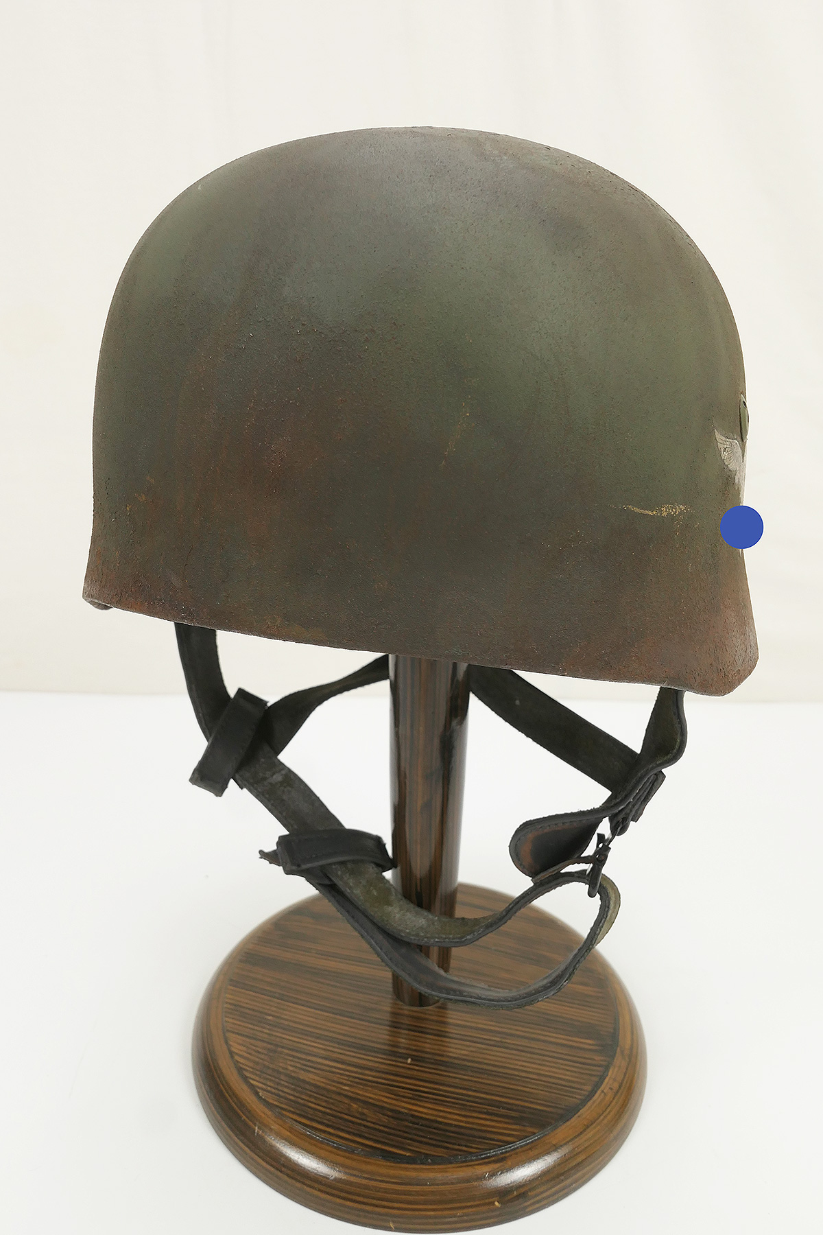 P1560122 Western Front camouflage paratrooper helmet DD steel helmet M38 Luftwaffe ET68 paratrooper Normandy