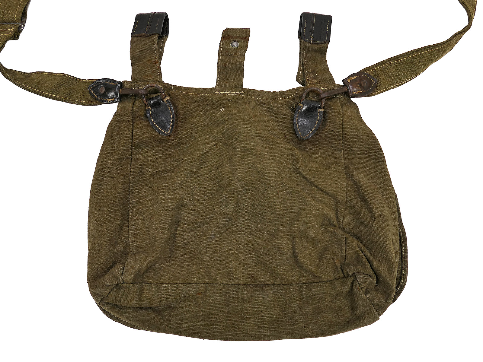 WW2 Wehrmacht Original M31 Bread Bag with Strap – COLLECTION, BATTLE-WORN